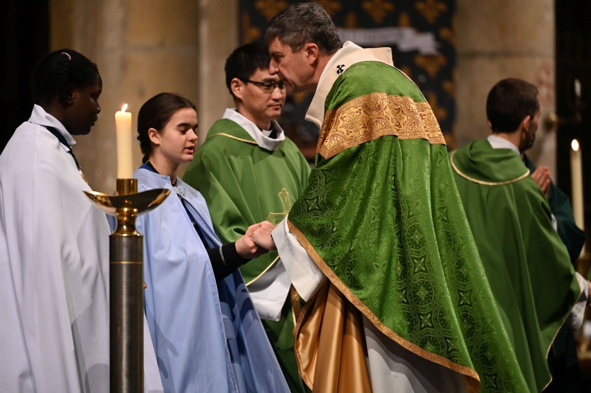 Rassemblement des jeunes au service de la liturgie 2024. © Marie-Christine Bertin / Diocèse de Paris.