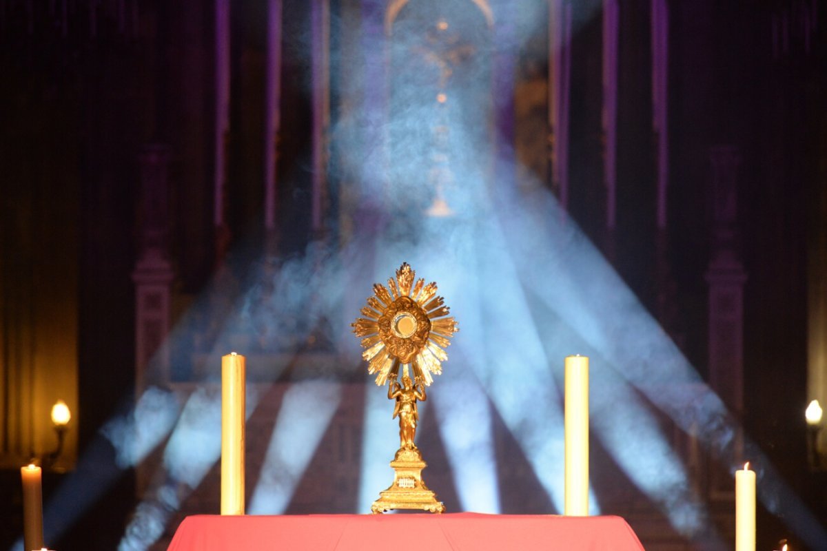 Veillée de prière à Saint-Eustache. © Marie-Christine Bertin / Diocèse de Paris.