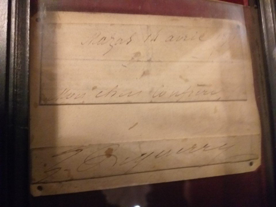 Lettre manuscrite écrite par le P. Deguerry à la prison Mazas le 14 avril 1871. © CDAS / Catherine Prade.