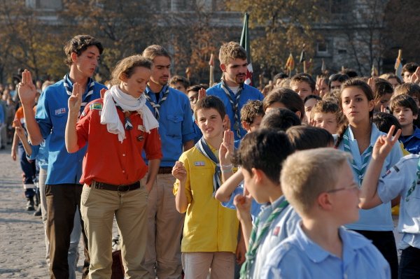 Messe du centenaire du scoutisme - 7 octobre 2007. © Esprit-photos.