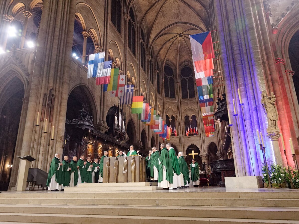 Messe pour le centenaire de la fin de la Première Guerre mondiale. © Yannick Boschat / Diocèse de Paris.