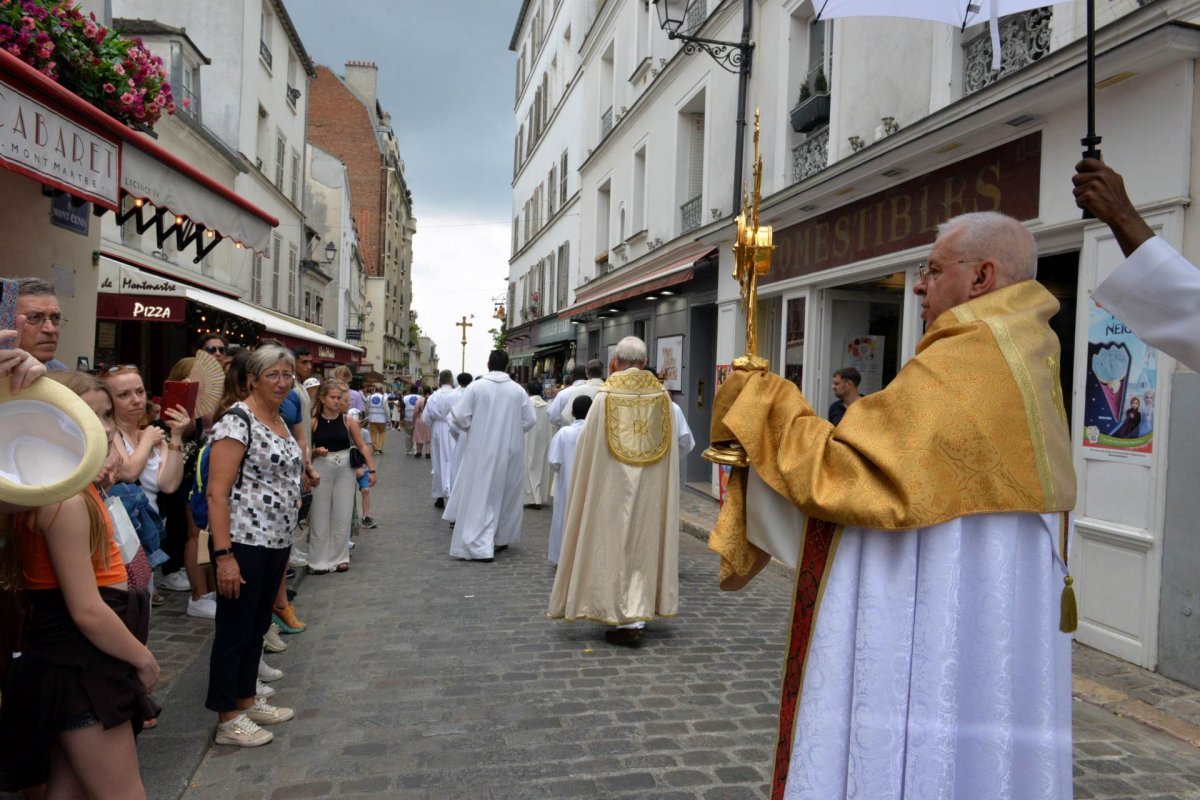 Fête-Dieu au Sacré-Cœur de Montmartre. © Marie-Christine Bertin / Diocèse de Paris.