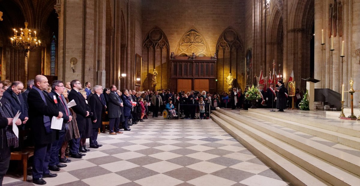 Messe pour le 100e anniversaire de l'indépendance de la Pologne. © Yannick Boschat / Diocèse de Paris.