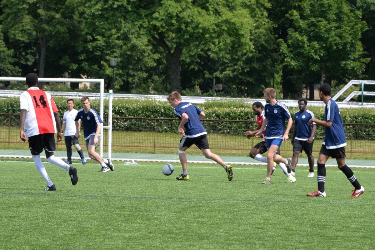 Tournoi de football. © Marie-Christine Bertin / Diocèse de Paris.