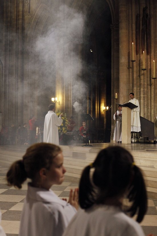 Messe solennisée, célébrée par le Cardinal André Vingt-Trois. © D.R.