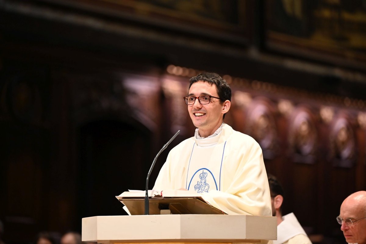 Messe des nouveaux prêtres à Notre-Dame des Victoires 2024. © Marie-Christine Bertin / Diocèse de Paris.