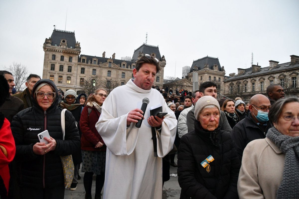 Neuvaine à sainte Geneviève : Messe solennelle et procession. © Michel Pourny / Diocèse de Paris.