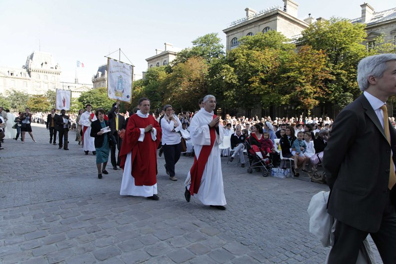 Ordinations sacerdotales 2012 à Notre-Dame de Paris. © Yannick Boschat / Diocèse de Paris.