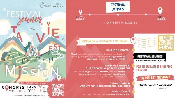 Congrès Vocation - Festival jeunes “Ta vie est mission”