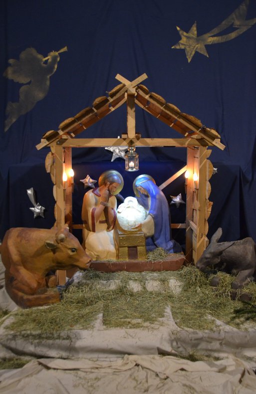 Crèche à Notre-Dame de Clignancourt (18e). © Marie-Christine Bertin / Diocèse de Paris.