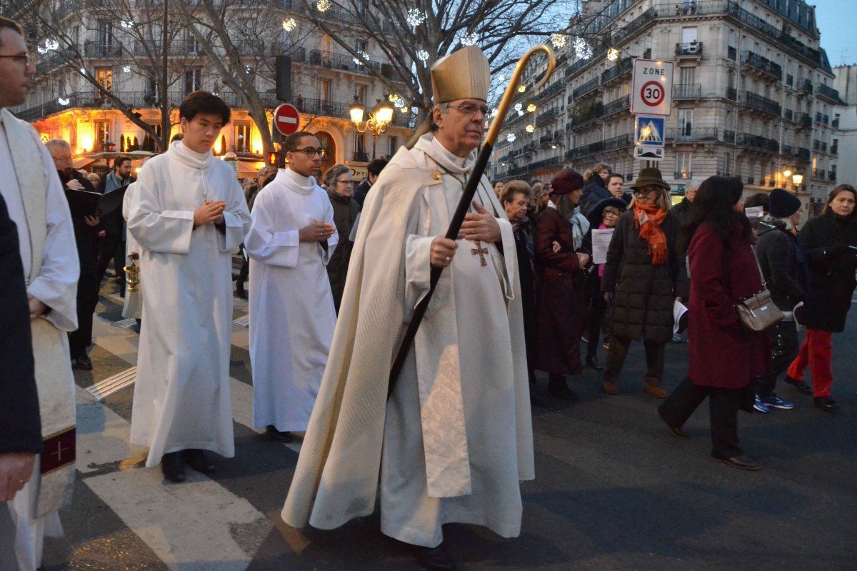 Ouverture de l'année diocésaine des 1600 ans de sainte Geneviève. © Michel Pourny / Diocèse de Paris.