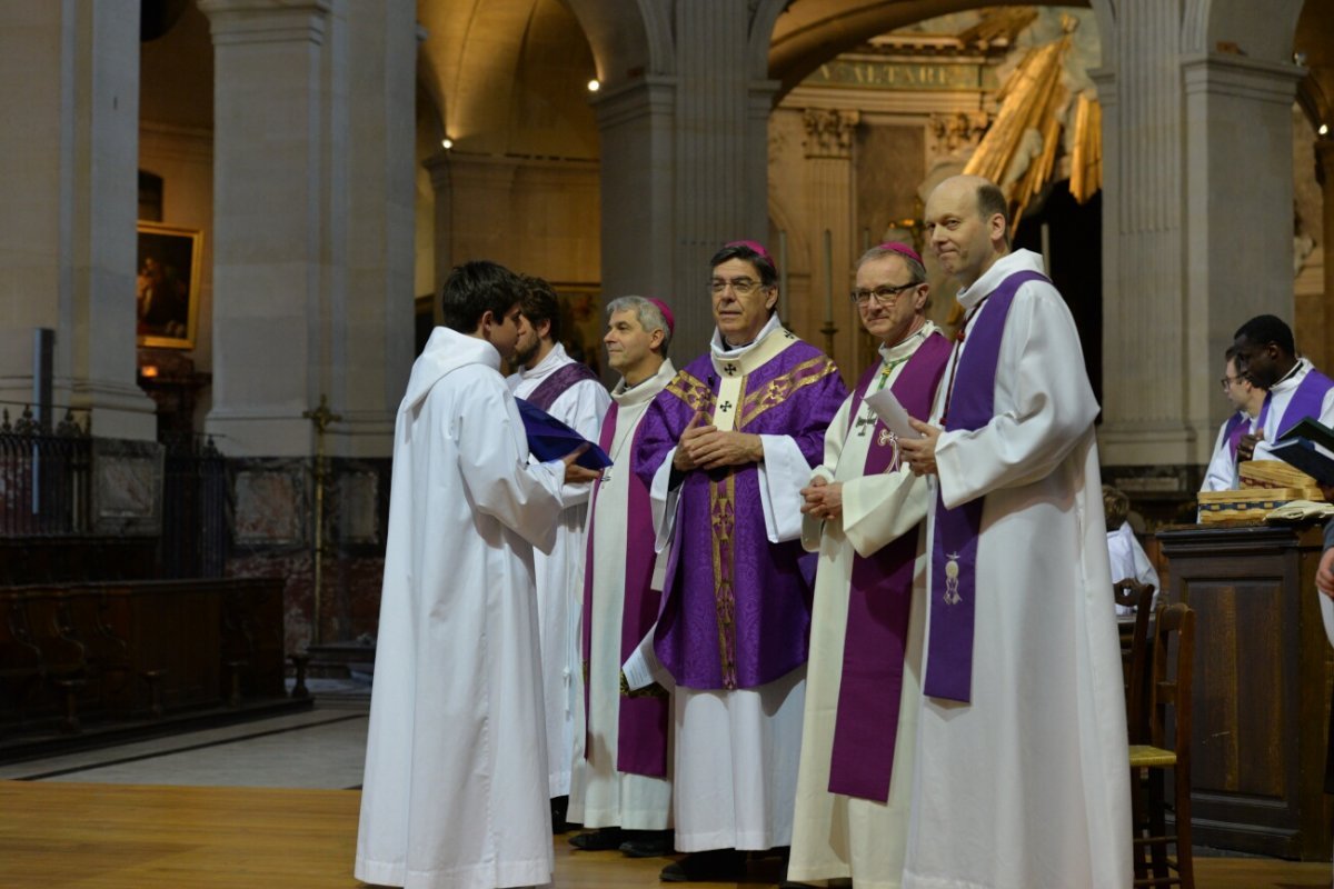 Appel décisif des jeunes catéchumènes 2019. © Marie-Christine Bertin / Diocèse de Paris.