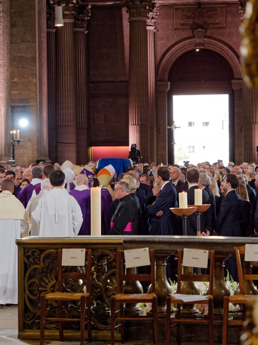 Messe des obsèques de Jacques Chirac à Saint-Sulpice. © Yannick Boschat / Diocèse de Paris.