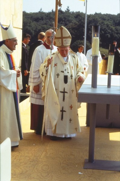 Jean-Paul II aux JMJ de 1997 à Paris. © Denis Metzinger.