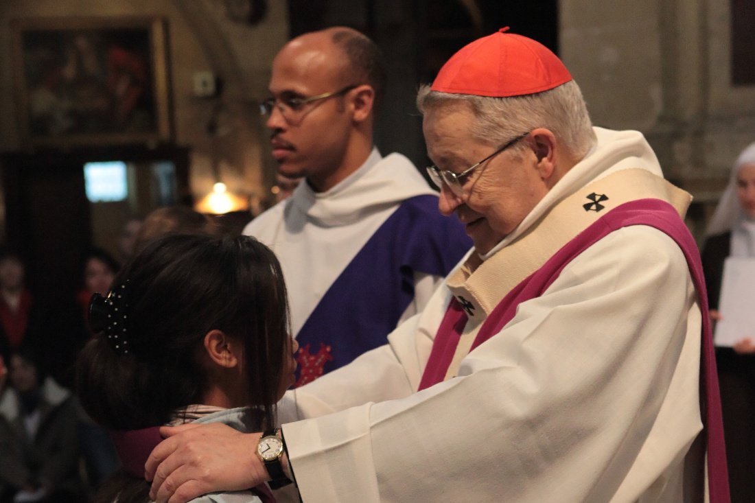 Appel décisif par le cardinal André Vingt-Trois. © Yannick Boschat / Diocèse de Paris.