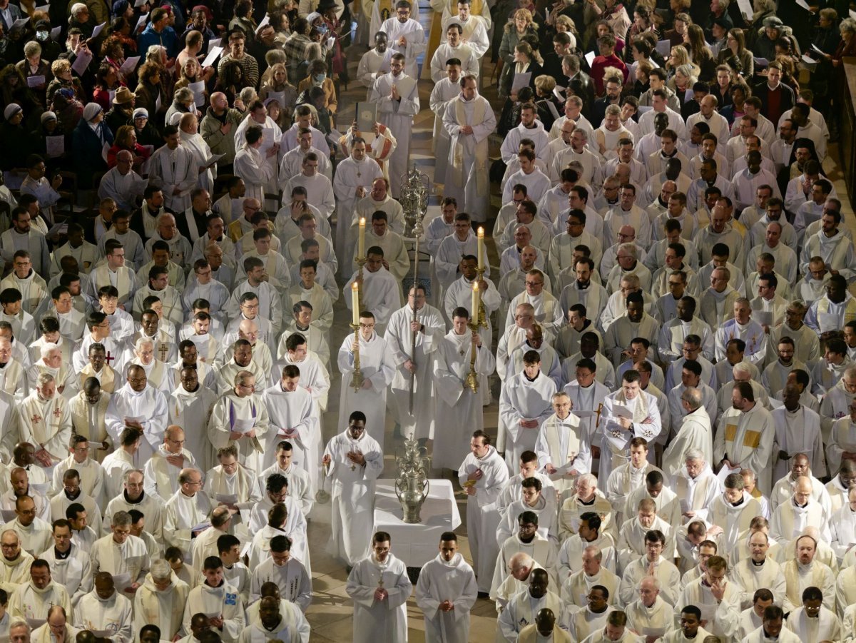 Messe chrismale 2024. © Yannick Boschat / Diocèse de Paris.