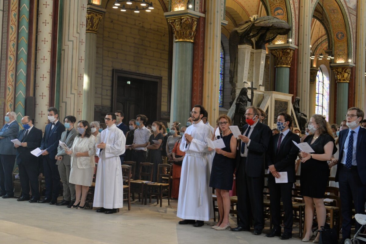 Ordinations diaconales en vue du sacerdoce 2020 à Saint-Germain des Prés (6e). © Marie-Christine Bertin / Diocèse de Paris.