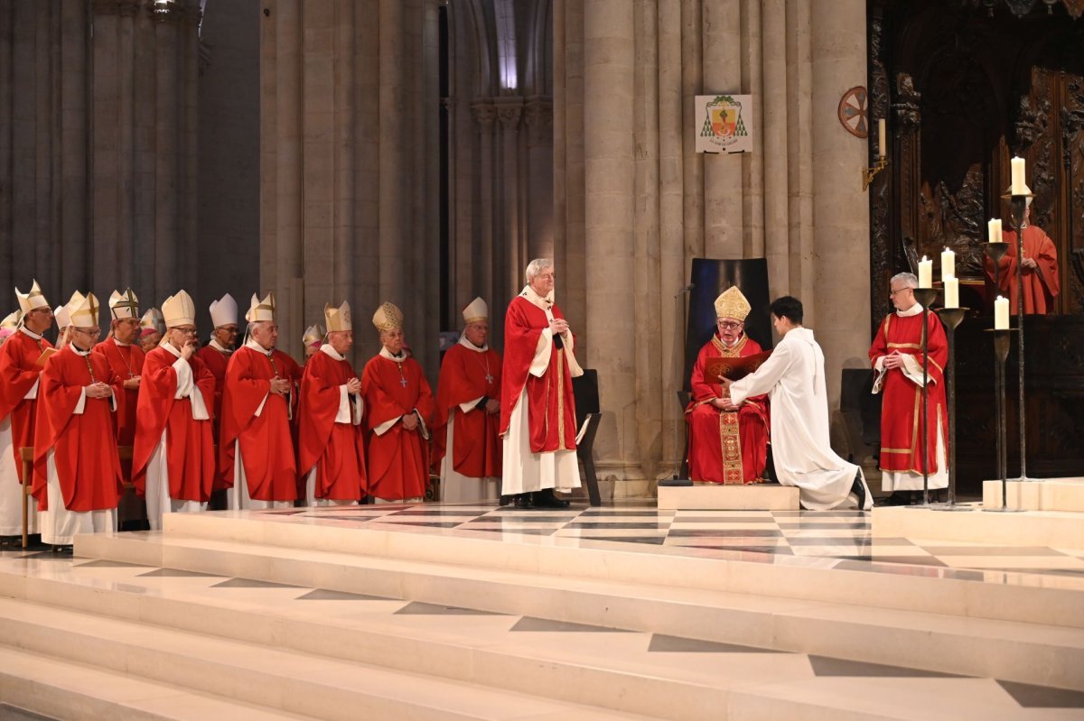 Messe de béatification de Raymond Cayré, Gérard-Martin Cendrier, Roger (…). © Marie-Christine Bertin / Diocèse de Paris.
