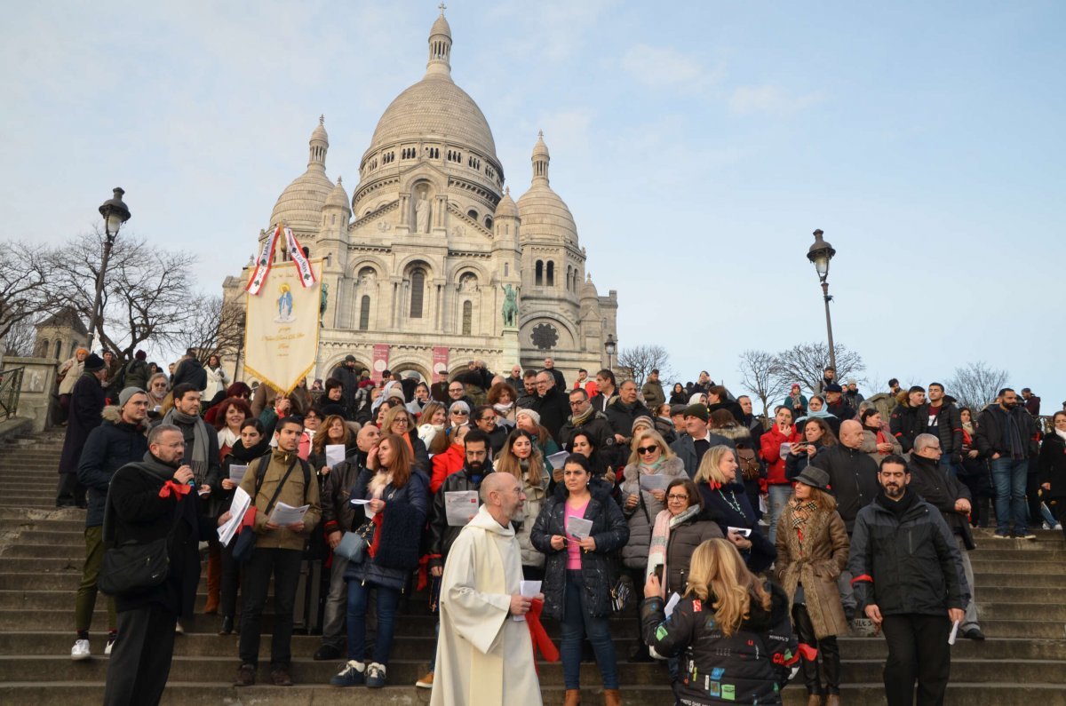 Montée jubilaire des chrétiens d'Orient. © Michel Pourny / Diocèse de Paris.