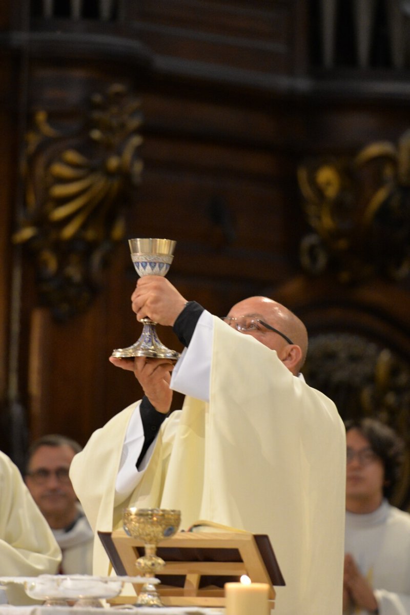 Messe des nouveaux prêtres à Notre-Dame des Victoires. © Marie-Christine Bertin / Diocèse de Paris.