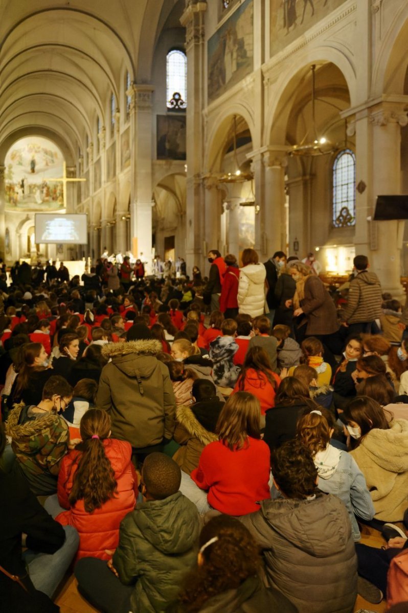 Rassemblement des sixièmes 2021. © Trung-Hieu Do / Diocèse de Paris.