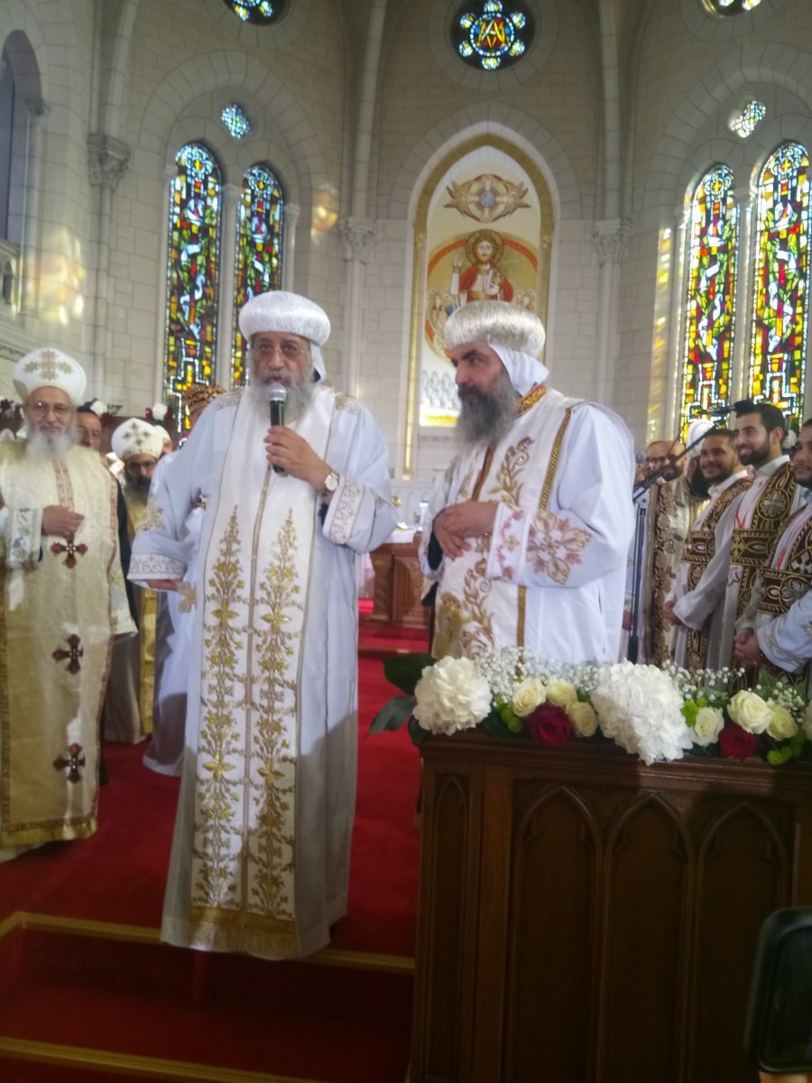 Visite de sa sainteté le pape Tawadros II. © P. Bascoul / Diocèse de Paris.