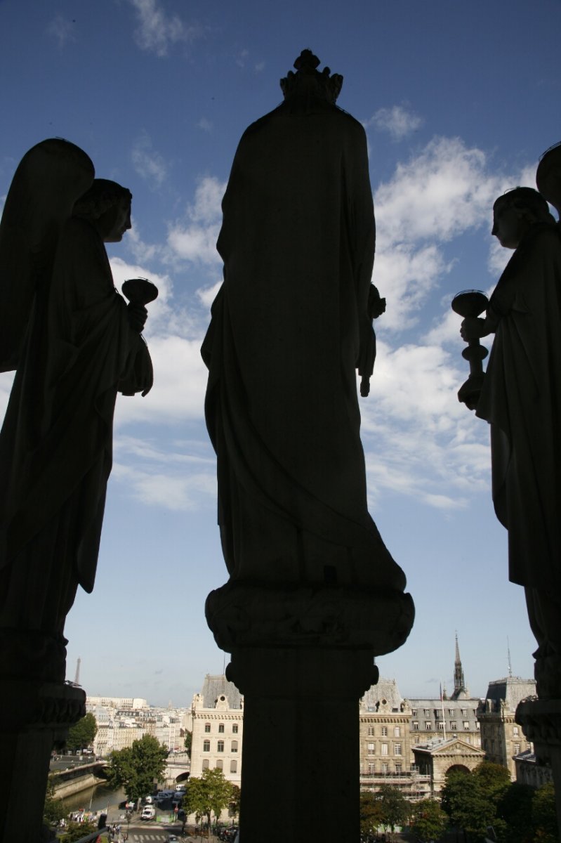 Vue depuis Notre-Dame de Paris. © Marie Mariwak.