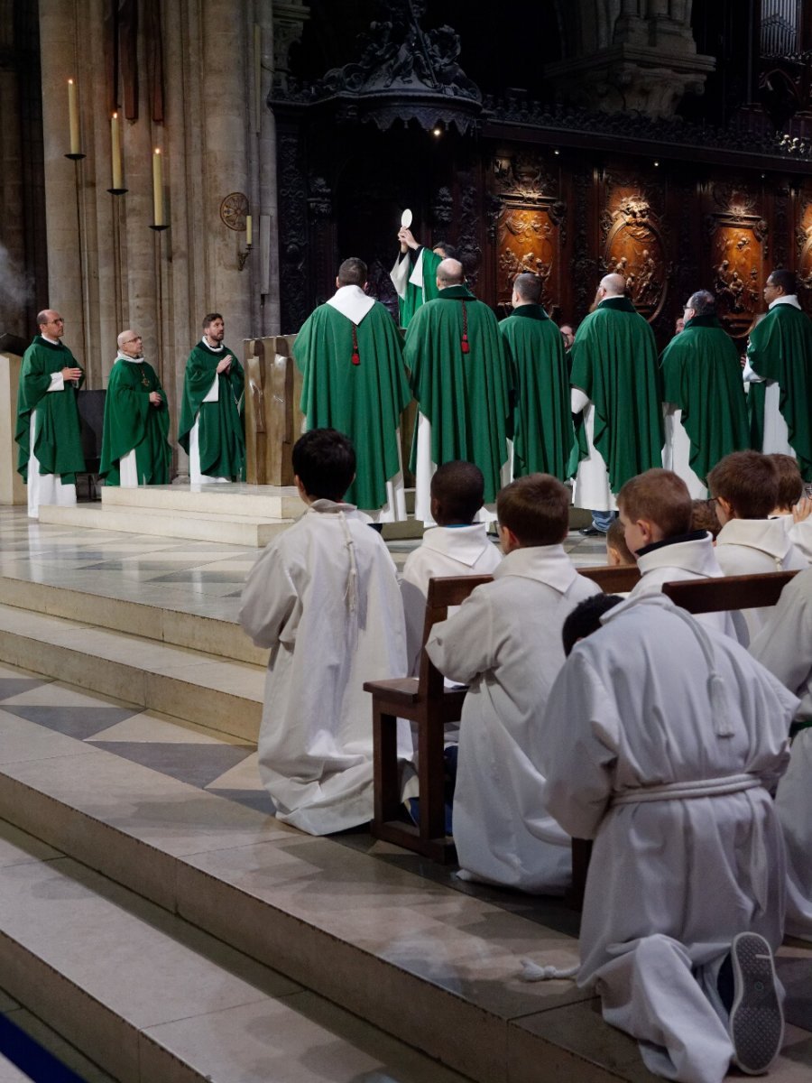 Messe à Notre-Dame de Paris. © Yannick Boschat / Diocèse de Paris.