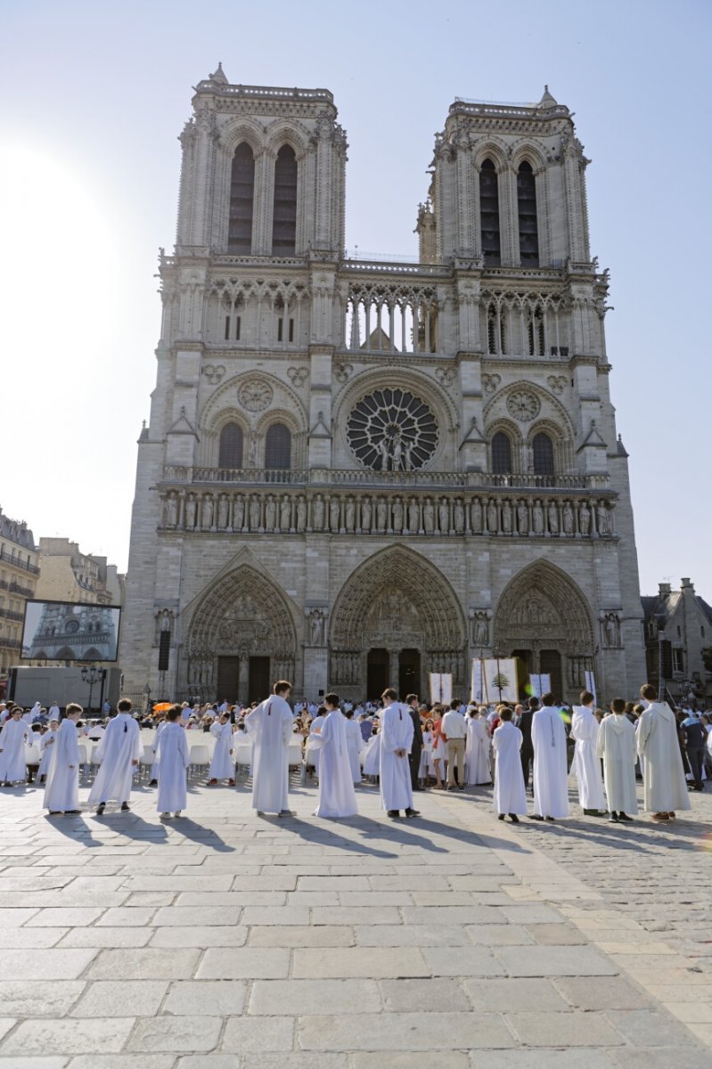 Les ordinations ont été l'occasion d'un rassemblement des servants (…). © Yannick Boschat / Diocèse de Paris.