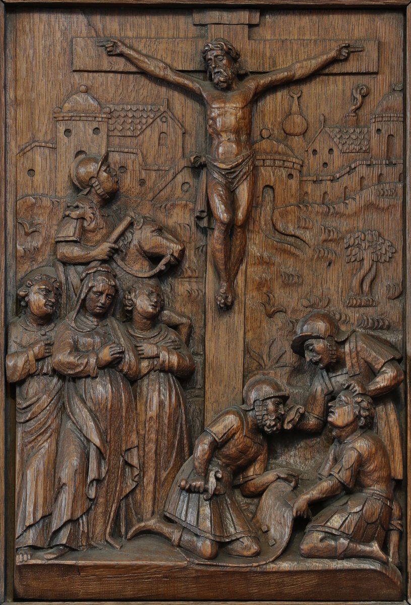 Les soldats se partagent les vêtements de Jésus, bas-relief provenant de (…). © CDAS.