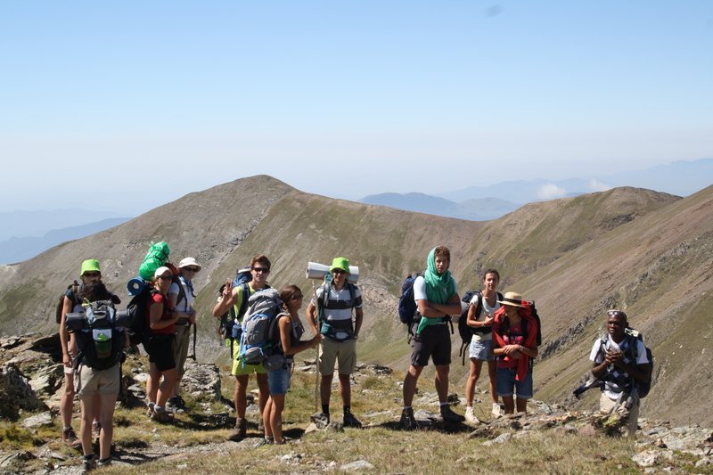 Des jeunes de St-Pierre du Gros Caillou (7e) sur les crêtes.. © Diocèse de Paris 