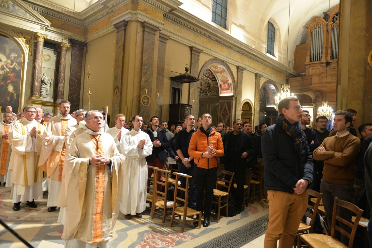 Rencontre des séminaristes d'Île-de-France. © Marie-Christine Bertin / Diocèse de Paris.