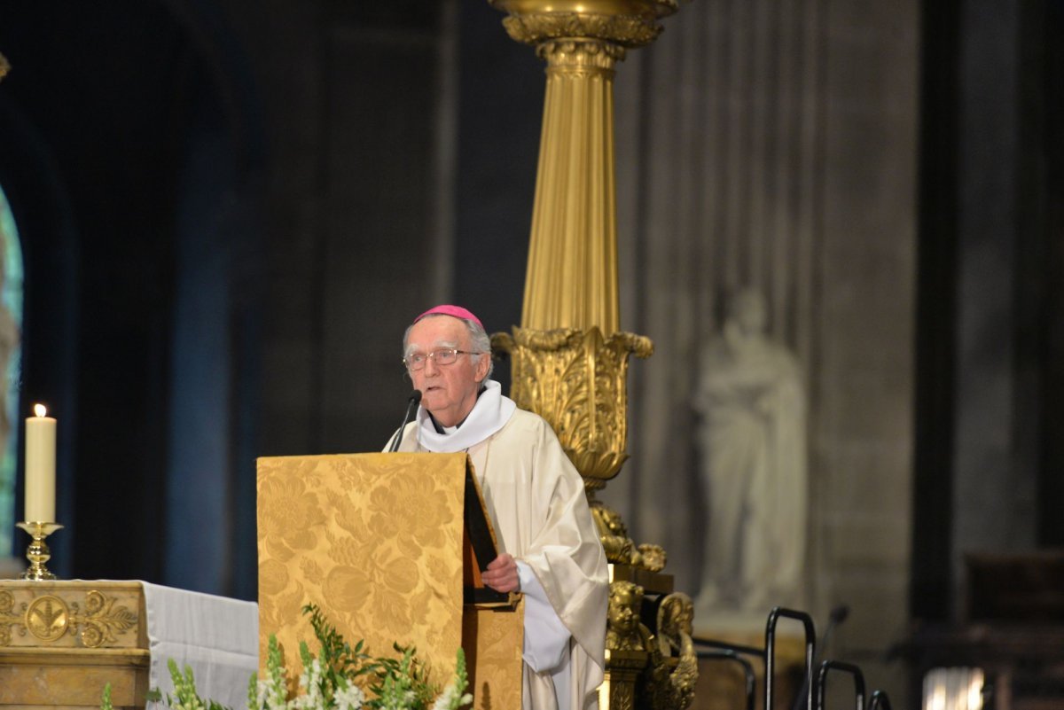 Messe chrismale 2022. Homélie de Mgr Georges Pontier, administrateur apostolique. © Marie-Christine Bertin / Diocèse de Paris.