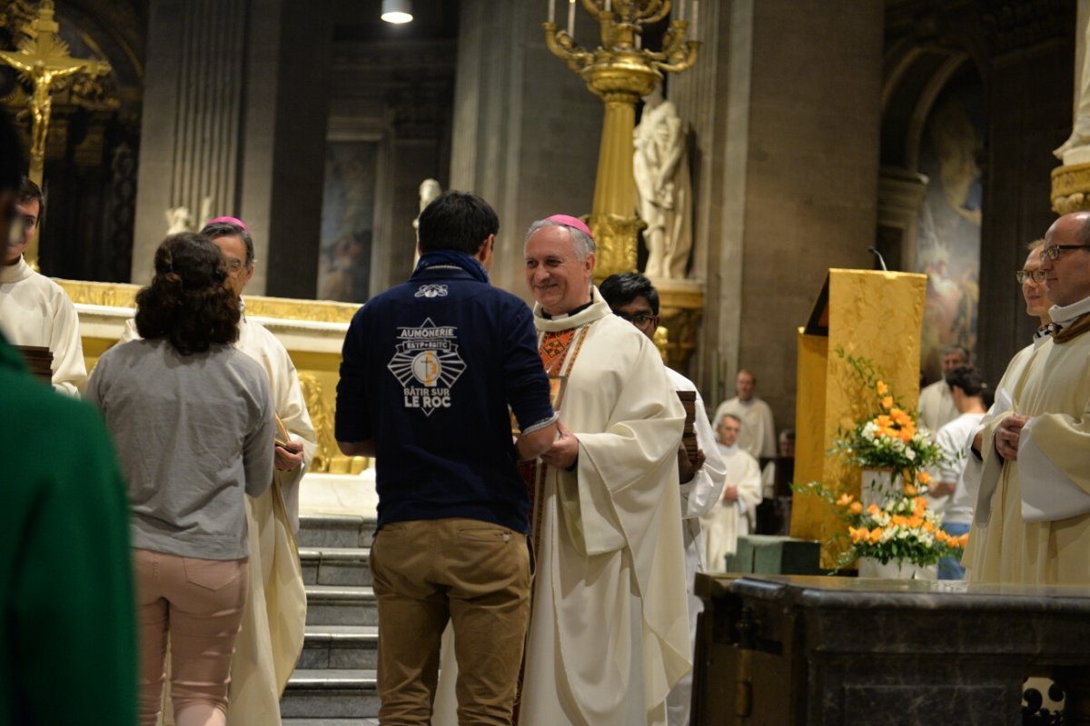 Messe des étudiants d'Île-de-France 2019. © Marie-Christine Bertin / Diocèse de Paris.