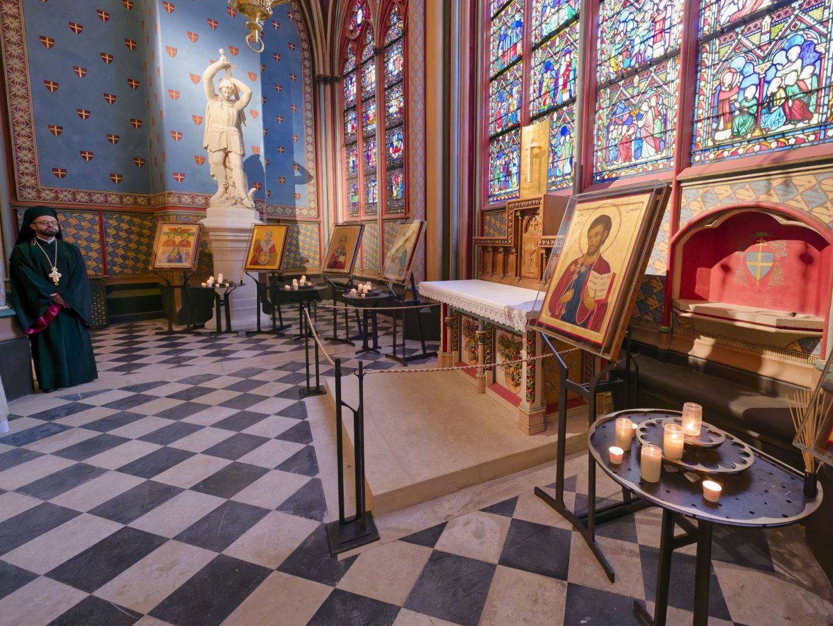 Bénédiction de la chapelle dédiée aux chrétiens d'orient à Notre-Dame (…). © Yannick Boschat / Diocèse de Paris.