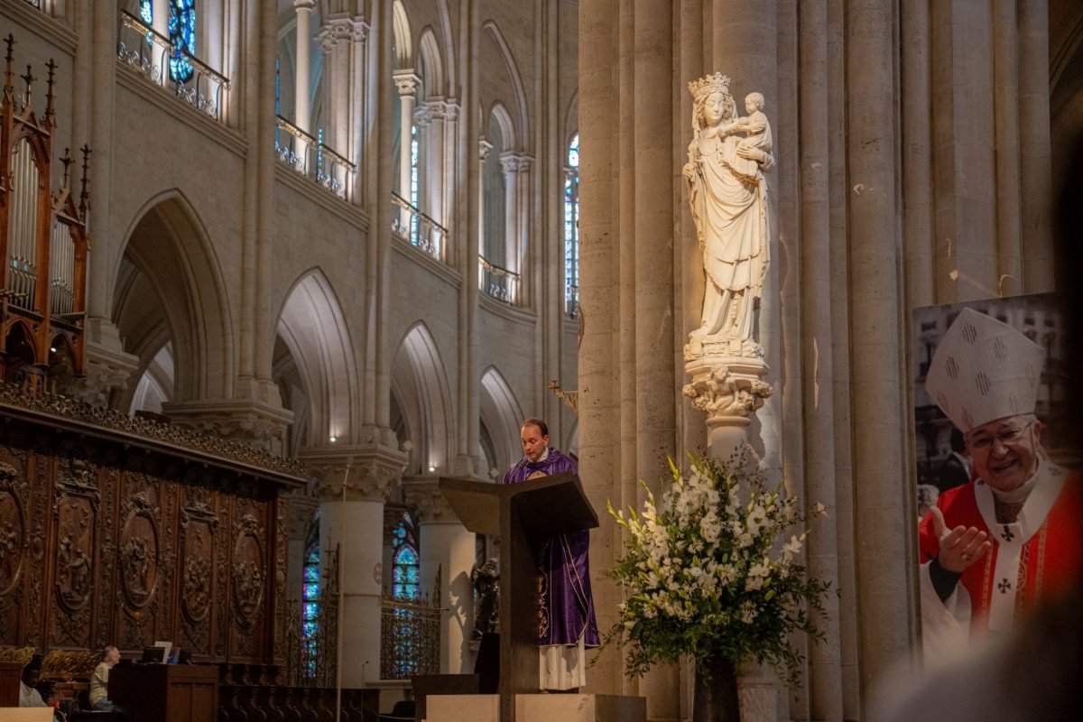 Retour à Dieu du Cardinal André Vingt-Trois : messe à Notre-Dame de Paris. © Étienne Castelein / Diocèse de Paris.
