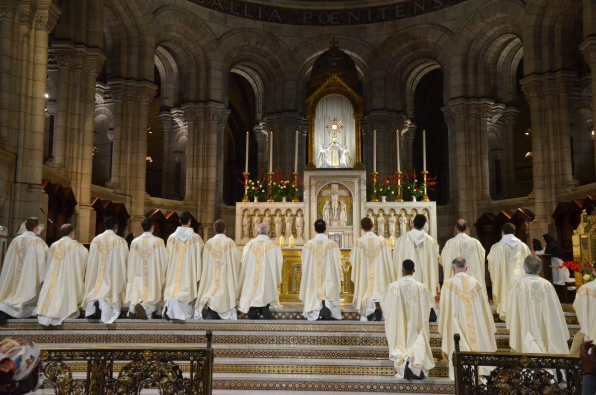 Messe des nouveaux prêtres au Sacré-Cœur de Montmartre. © Michel Pourny / Diocèse de Paris.