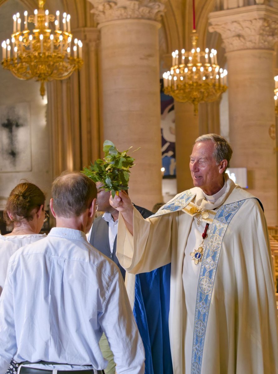 Veille de la fête de l'Assomption à Notre-Dame de Paris 2025. © Yannick Boschat / Diocèse de Paris.