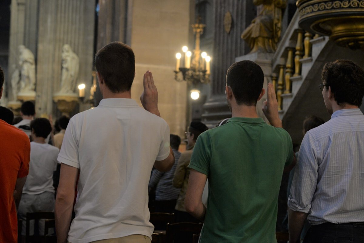 Messe pour les jeunes et les vocations. © Marie-Christine Bertin / Diocèse de Paris.