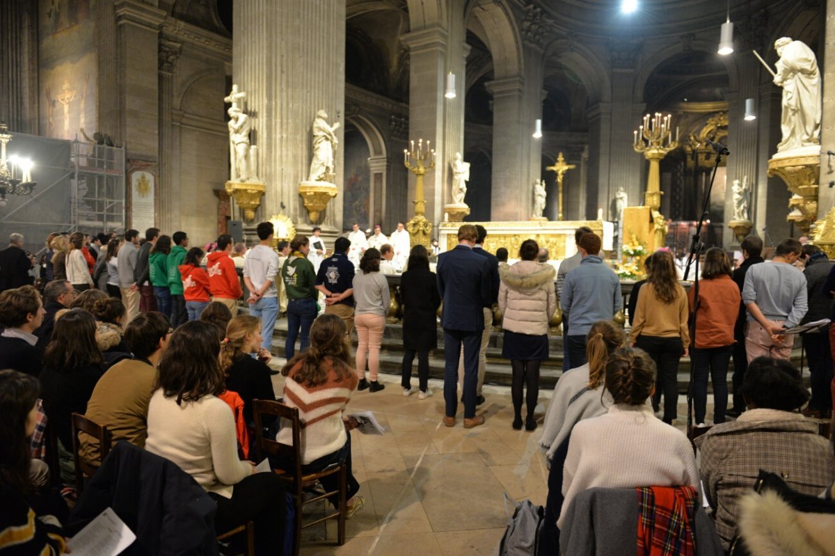 Messe des étudiants d'Île-de-France 2019. © Marie-Christine Bertin / Diocèse de Paris.