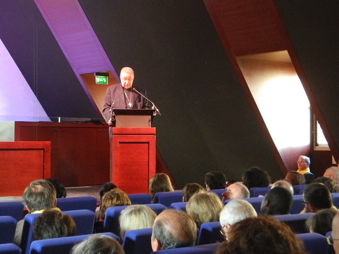 Intervention du cardinal André Vingt-Trois. © Marie-Christine Bertin / Diocèse de Paris.