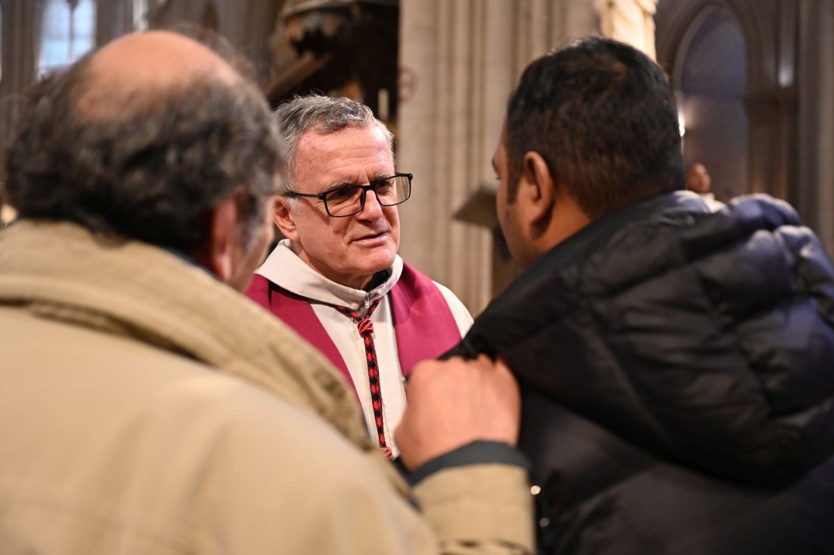 Appel décisif et inscription du nom des catéchumènes 2026 - Célébration du matin. © Marie-Christine Bertin / Diocèse de Paris.
