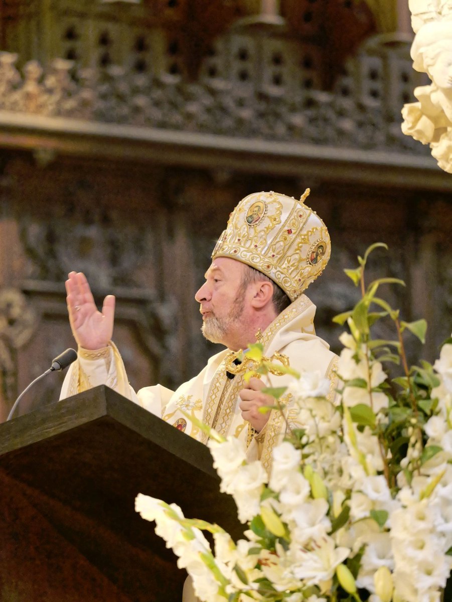 Divine Liturgie pour le bienheureux Cardinal Iuliu Hossu. © Yannick Boschat / Diocèse de Paris.