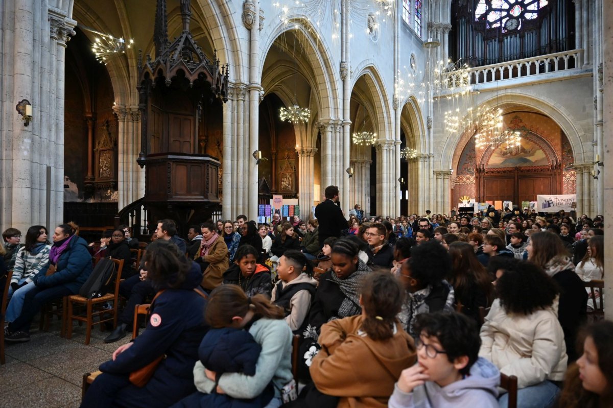 Rassemblement des 6ème 2026. © Marie-Christine Bertin / Diocèse de Paris.