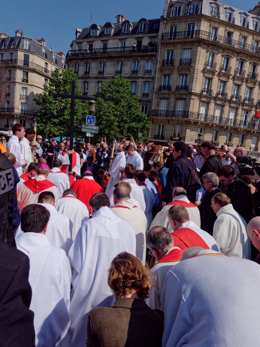 Chemin de croix de Notre-Dame de Paris. © Yannick Boschat / Diocèse de Paris.