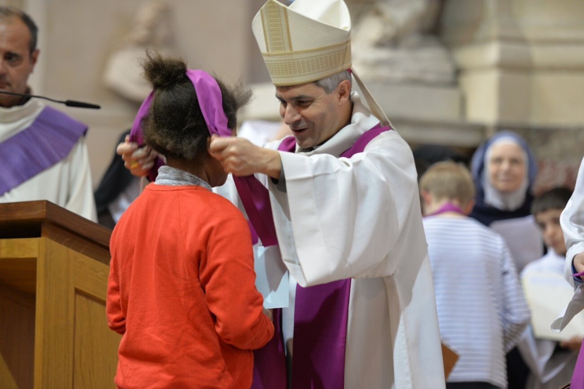 Appel décisif des jeunes catéchumènes 2019. © Marie-Christine Bertin / Diocèse de Paris.