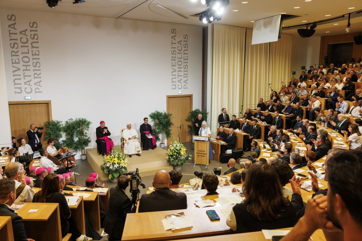 Rencontre du pape Léon XIV avec les membres de l'Assemblée synodale (…). © F. Albert / ICP.
