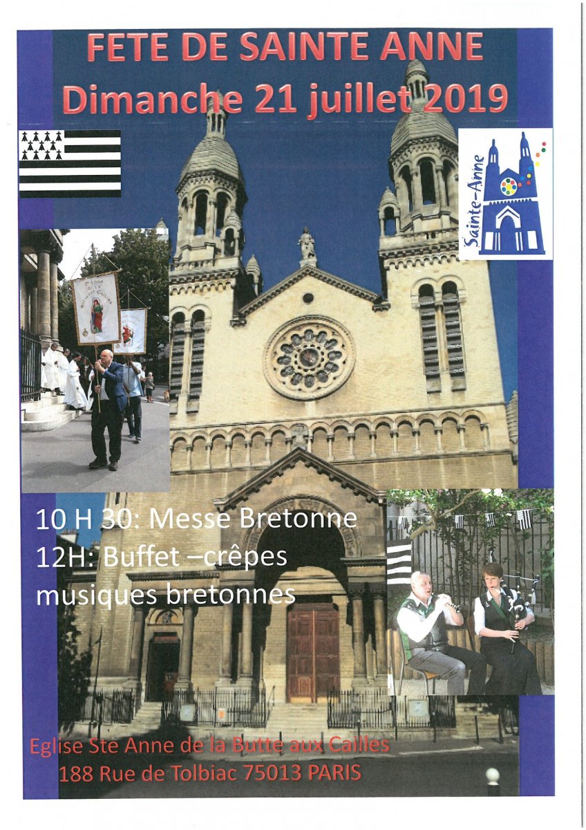 Fête de la SainteAnne Diocèse de Paris