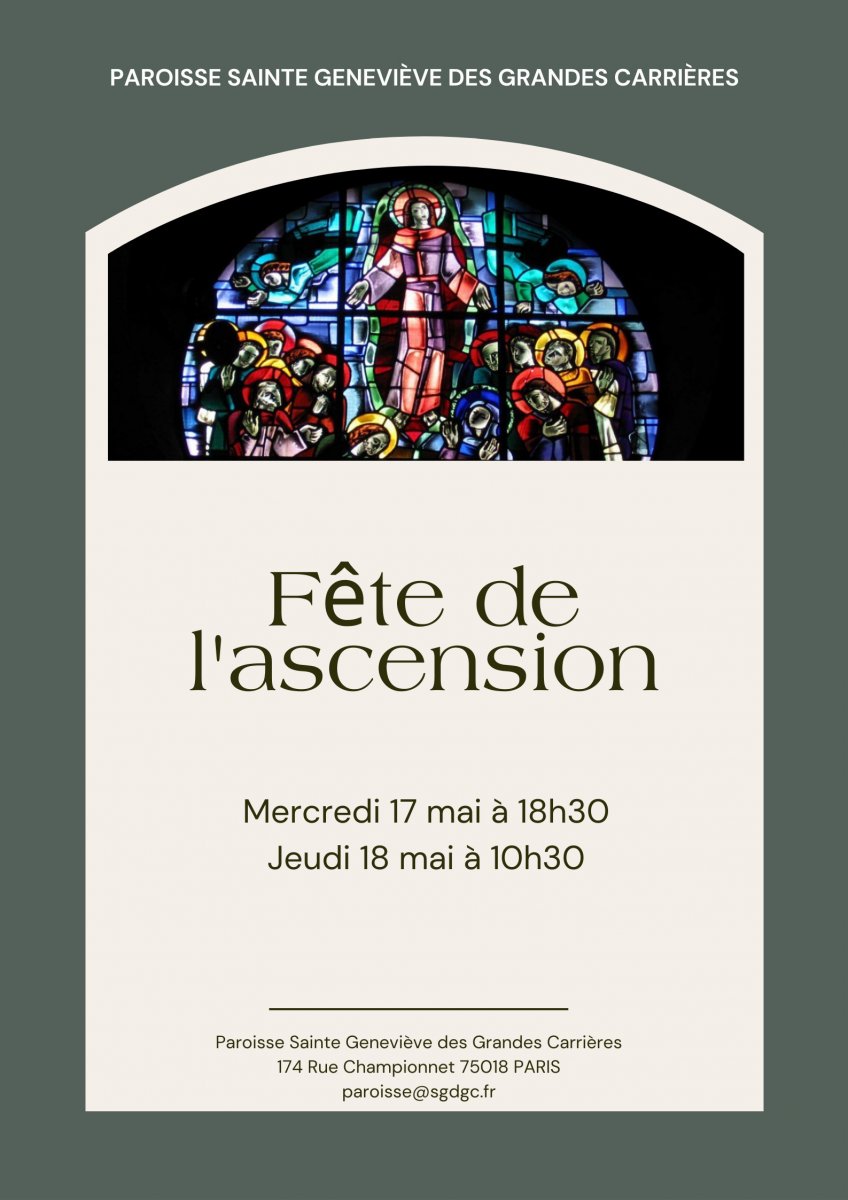 Fête de l'ascension Diocèse de Paris